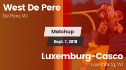 Matchup: West De Pere vs. Luxemburg-Casco  2018