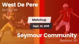 Matchup: West De Pere vs. Seymour Community  2018