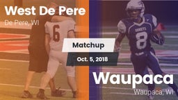 Matchup: West De Pere vs. Waupaca  2018