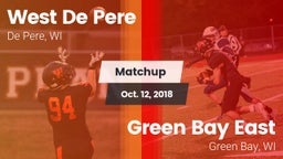 Matchup: West De Pere vs. Green Bay East  2018