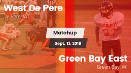 Matchup: West De Pere vs. Green Bay East  2019