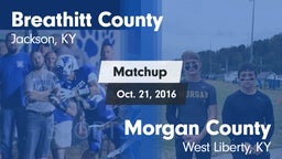 Matchup: Breathitt County vs. Morgan County  2016