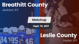 Matchup: Breathitt County vs. Leslie County  2017