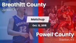 Matchup: Breathitt County vs. Powell County  2018