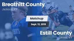 Matchup: Breathitt County vs. Estill County  2019
