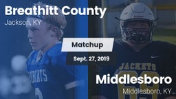 Matchup: Breathitt County vs. Middlesboro  2019