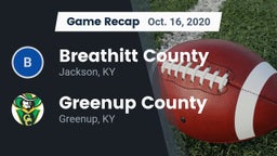 Recap: Breathitt County  vs. Greenup County  2020