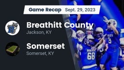 Recap: Breathitt County  vs. Somerset  2023