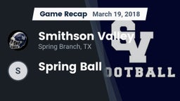 Recap: Smithson Valley  vs. Spring Ball 2018