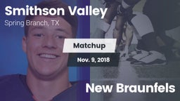 Matchup: Smithson Valley vs. New Braunfels 2018