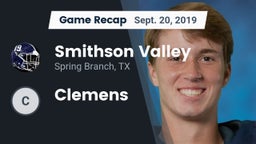 Recap: Smithson Valley  vs. Clemens 2019