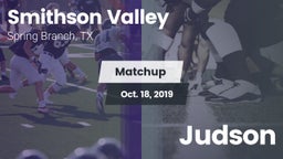 Matchup: Smithson Valley vs. Judson 2019