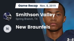 Recap: Smithson Valley  vs. New Braunfels 2019