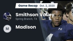 Recap: Smithson Valley  vs. Madison 2020