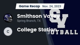 Recap: Smithson Valley  vs. College Station 2023