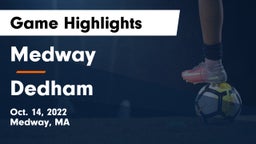 Medway  vs Dedham  Game Highlights - Oct. 14, 2022