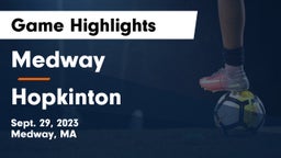Medway  vs Hopkinton  Game Highlights - Sept. 29, 2023