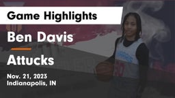 Ben Davis  vs Attucks  Game Highlights - Nov. 21, 2023