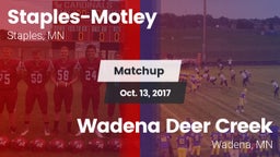 Matchup: Staples-Motley High vs. Wadena Deer Creek  2017