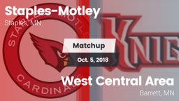 Matchup: Staples-Motley High vs. West Central Area 2018
