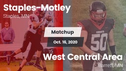 Matchup: Staples-Motley High vs. West Central Area 2020