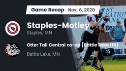 Recap: Staples-Motley  vs. Otter Tail Central co-op [Battle Lake HS] 2020