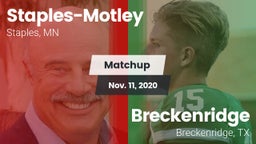 Matchup: Staples-Motley High vs. Breckenridge  2020