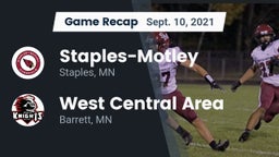 Recap: Staples-Motley  vs. West Central Area 2021