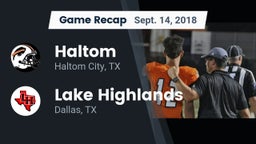 Recap: Haltom  vs. Lake Highlands  2018