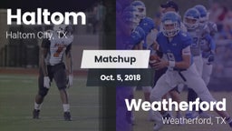 Matchup: Haltom  vs. Weatherford  2018