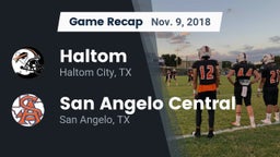 Recap: Haltom  vs. San Angelo Central  2018