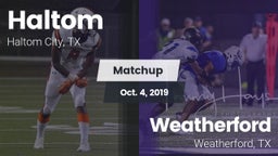 Matchup: Haltom  vs. Weatherford  2019