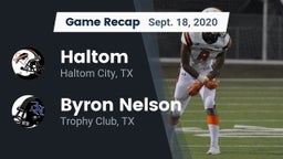 Recap: Haltom  vs. Byron Nelson  2020