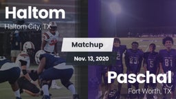 Matchup: Haltom  vs. Paschal  2020