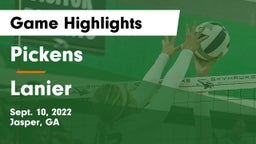 Pickens  vs Lanier  Game Highlights - Sept. 10, 2022