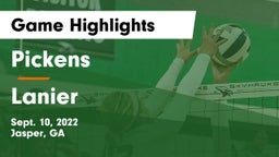 Pickens  vs Lanier Game Highlights - Sept. 10, 2022