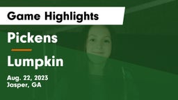 Pickens  vs Lumpkin Game Highlights - Aug. 22, 2023
