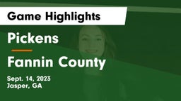 Pickens  vs Fannin County  Game Highlights - Sept. 14, 2023