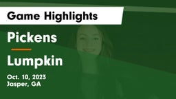 Pickens  vs Lumpkin Game Highlights - Oct. 10, 2023