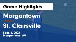 Morgantown  vs St. Clairsville  Game Highlights - Sept. 1, 2022