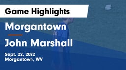 Morgantown  vs John Marshall Game Highlights - Sept. 22, 2022
