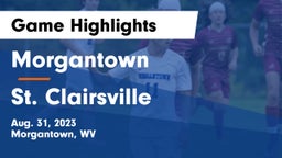 Morgantown  vs St. Clairsville  Game Highlights - Aug. 31, 2023