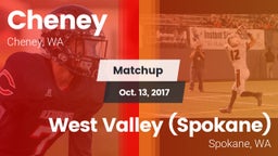 Matchup: Cheney  vs. West Valley  (Spokane) 2017
