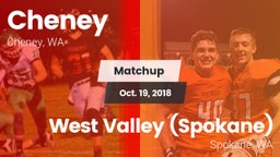 Matchup: Cheney  vs. West Valley  (Spokane) 2018
