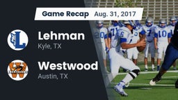 Recap: Lehman  vs. Westwood  2017