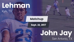 Matchup: Lehman  vs. John Jay  2017