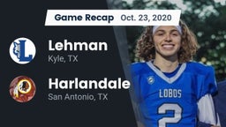 Recap: Lehman  vs. Harlandale  2020