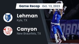 Recap: Lehman  vs. Canyon  2023