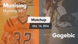 Matchup: Munising  vs. Gogebic 2016