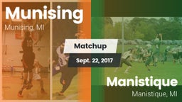 Matchup: Munising  vs. Manistique  2017